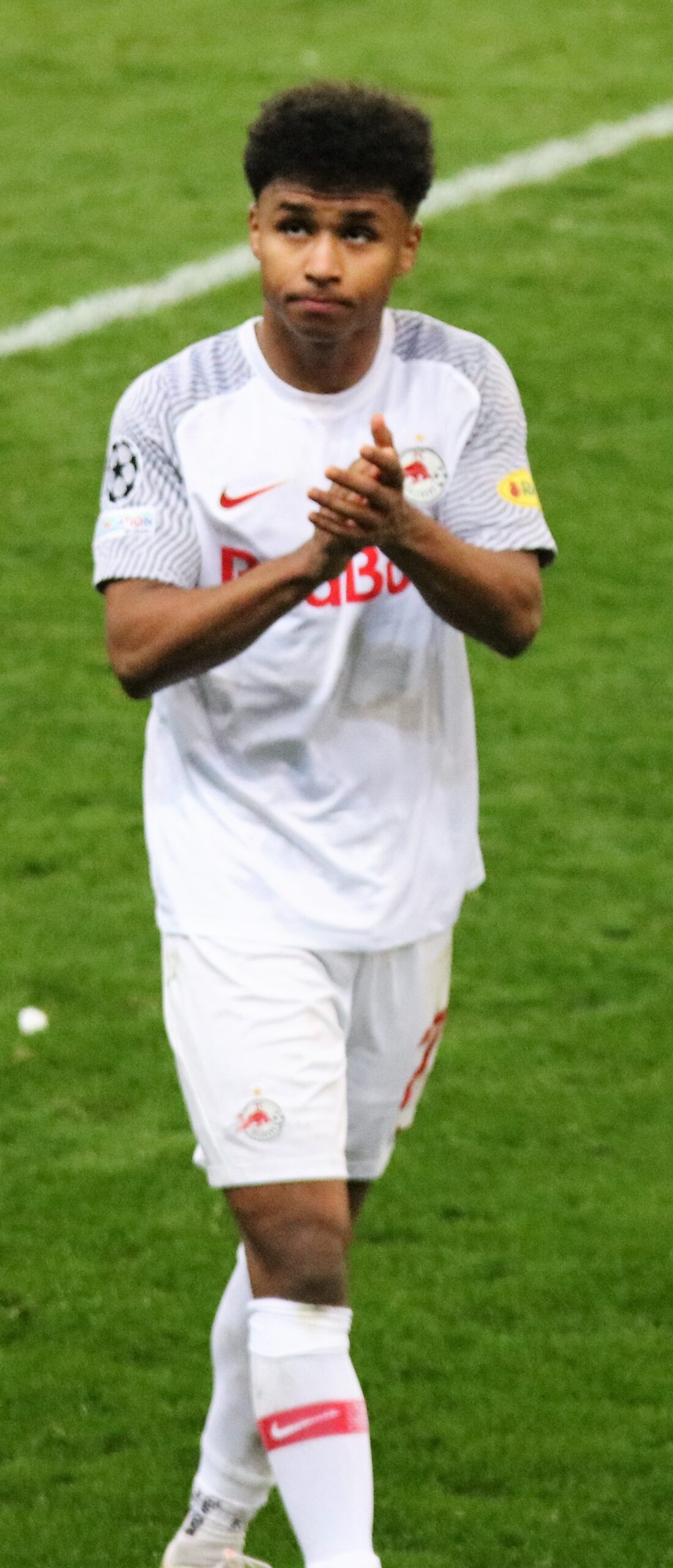 Karim Adeyemi im Champions-League-Spiel für Red Bull Salzburg