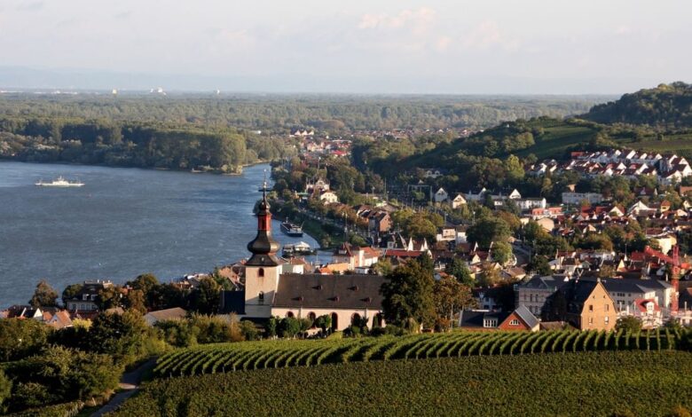 Ortsansicht Nierstein in Rheinhessen
