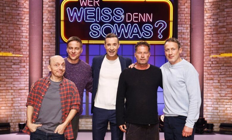 Til Schweiger und Tom Wlaschiha bei Wer weiß denn sowas